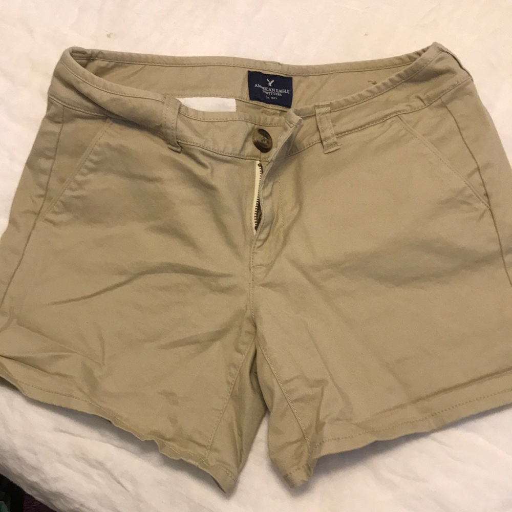 Tan American Eagle shorts size 4